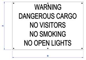 DF-125 Aluminum Warning Sign