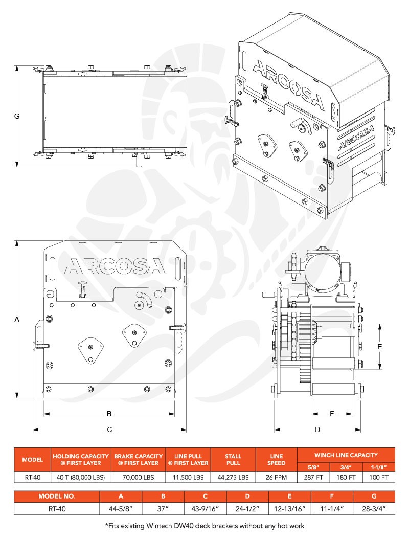 RT-40 River Tighten ElectricWinch