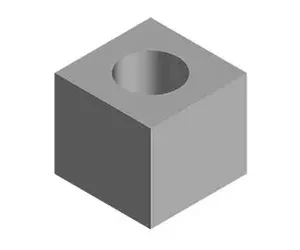 Square Brass Nut